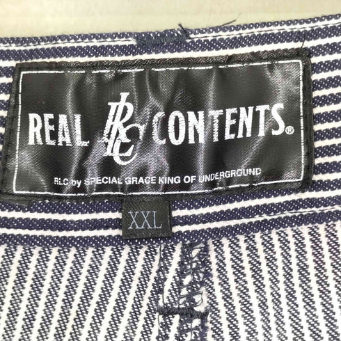 REAL CONTENTS ヒッコリーストライプショーツ メンズ XXL