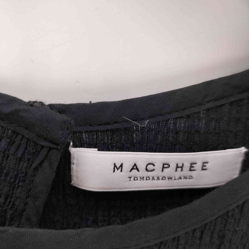 マカフィー MACPHEE ポリエステルコットン ノースリーブプルオーバー レディース import:S
