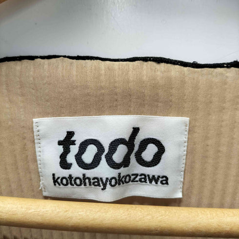 トゥードゥーコトハヨコザワ todo kotoha yokozawa プリーツ メロートップス レディース