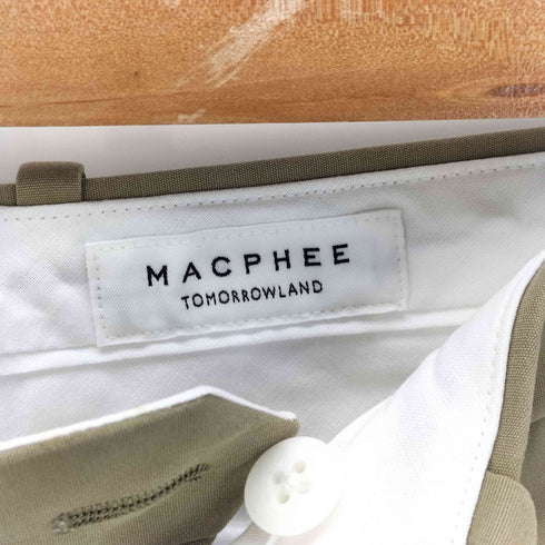 マカフィー MACPHEE コットンキャンバス ツータックワイドパンツ レディース JPN:36