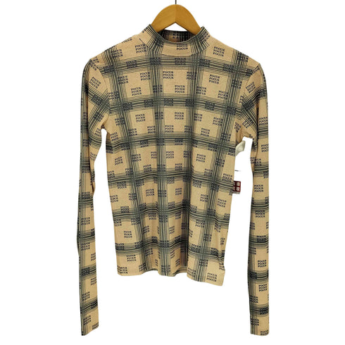 メゾンスペシャル MAISON SPECIAL FOCUS Checkered Turtleneck Tops レディース FREE