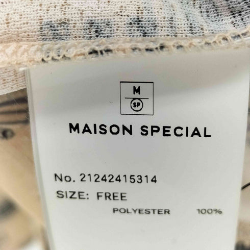 メゾンスペシャル MAISON SPECIAL FOCUS Checkered Turtleneck Tops レディース FREE