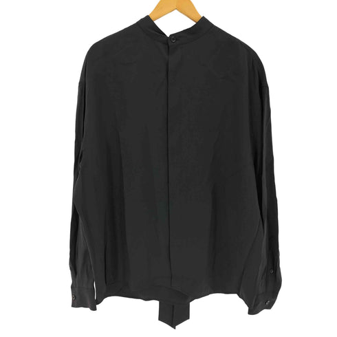 ザラ ZARA ボウタイスタンドカラーシャツ メンズ import:M
