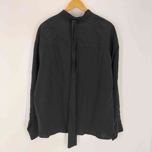 ザラ ZARA ボウタイスタンドカラーシャツ メンズ import:M