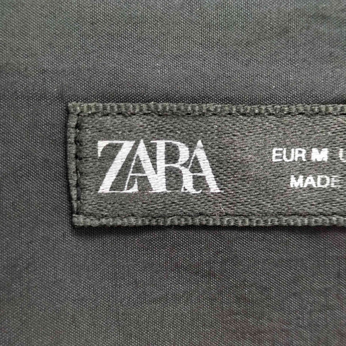 ザラ ZARA ボウタイスタンドカラーシャツ メンズ import:M
