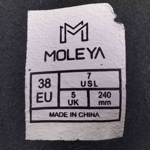 MOLEYA 厚底 ワークブーツ 6ホール レディース EUR:38