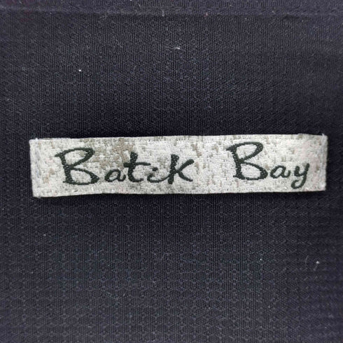 バティックベイ Batik Bay 刺繍デザイン S/S開襟シャツ メンズ JPN:XL