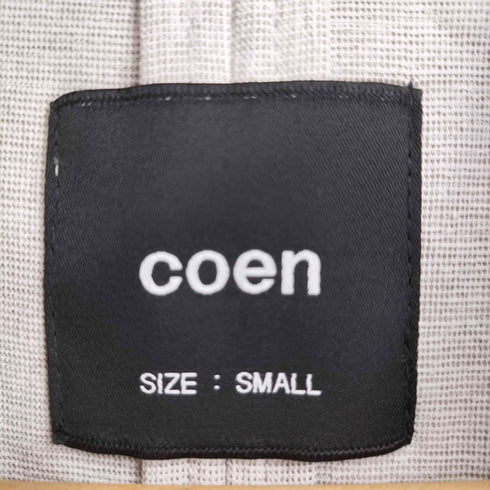 コーエン coen RONEL 24SS リネンライクハーフスリーブジャケット レディース import:S