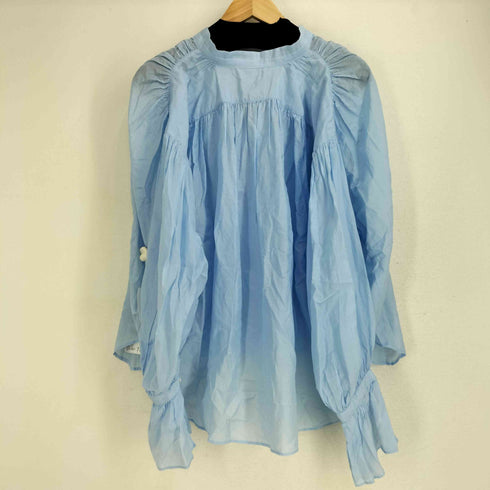 トゥモローランドマカフィー tomorrowland macphee コットンシルクギャザーブラウス レディース FR:36