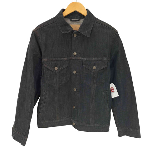 ユニクロ UNIQLO BLACK DENIM JACKET メンズ JPN:S