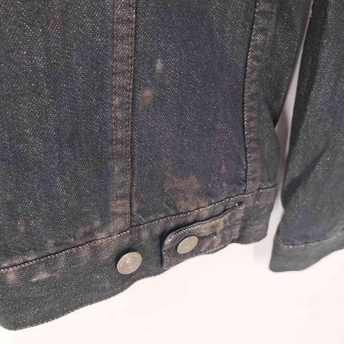 ユニクロ UNIQLO BLACK DENIM JACKET メンズ JPN:S