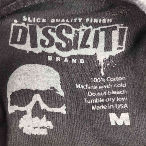 DISSLIT S/S フロントデザインクルーネックTシャツ メンズ import:M