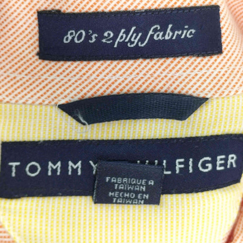 トミーヒルフィガー TOMMY HILFIGER ロゴ刺繍 ストライプ L/S BDシャツ メンズ import:S