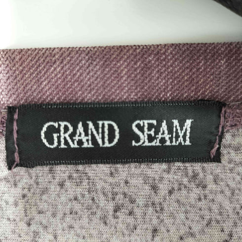 GRANDSEAM S/S 両面デザインシアークルーネックTシャツ レディース