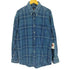 ギャップ Gap 90S OLD デカタグ マドラスチェック B.D L/S デニム シャツ メンズ import:L