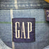 ギャップ Gap 90S OLD デカタグ マドラスチェック B.D L/S デニム シャツ メンズ import:L