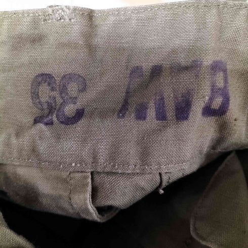 フレンチアーミー FRENCH ARMY 50s フランス軍 BAW M-47 Cargo Pants Hopsack 前期 カーゴパンツ メンズ 35