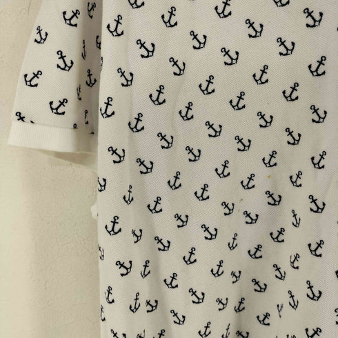 ポロラルフローレン POLO RALPH LAUREN CUSTOM SLIM FIT アンカー柄 ポロシャツ メンズ import:XXL