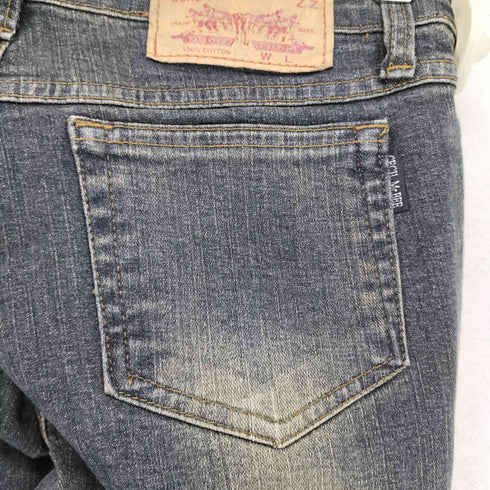 セシルマクビー CECIL McBEE Y2K ブーツカット デザイン フレアデニムパンツ レディース JPN:S
