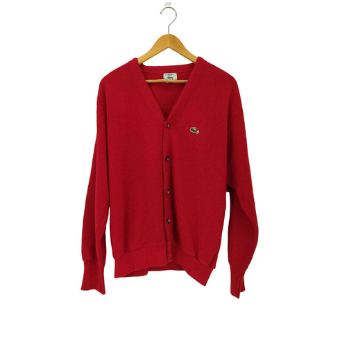 アイゾッドラコステ IZOD LACOSTE 80S USA製 アクリルカーディガン メンズ import:L
