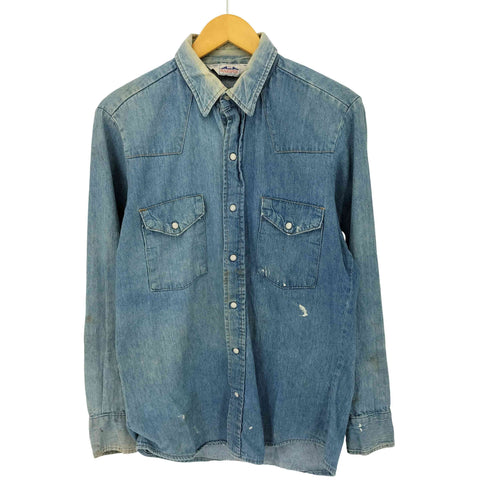 ダコタ dakota 70S~80S USA製 FIVEBROTHER デニムウエスタンシャツ メンズ import:M
