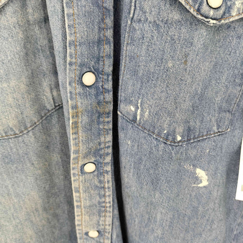 ダコタ dakota 70S~80S USA製 FIVEBROTHER デニムウエスタンシャツ メンズ import:M