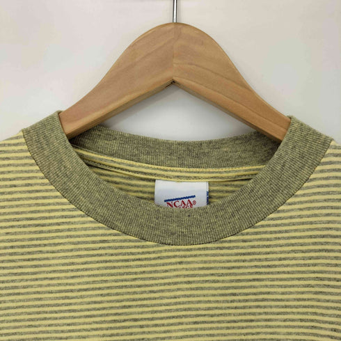 デサント descente NCAA COLLEGE SPORTS USA製 ボーダーTシャツ メンズ
