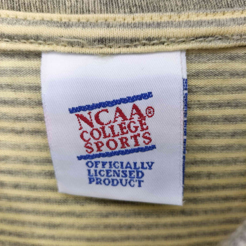 デサント descente NCAA COLLEGE SPORTS USA製 ボーダーTシャツ メンズ