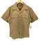 ユーエスネイビー U.S.NAVY 90s USA製 開襟 ミリタリーシャツ メンズ import:M