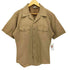 ユーエスネイビー U.S.NAVY 90s USA製 開襟 ミリタリーシャツ メンズ import:M