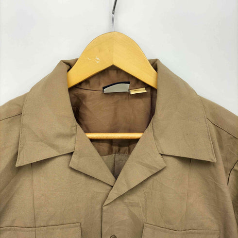 ユーエスネイビー U.S.NAVY 90s USA製 開襟 ミリタリーシャツ メンズ import:M