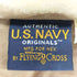 ユーエスネイビー U.S.NAVY 90s USA製 開襟 ミリタリーシャツ メンズ import:M