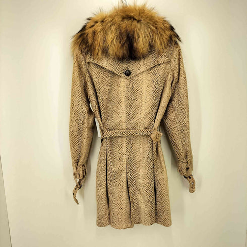 Rivet&Blue ラクーンファー フェイクレザー コート Y2K レディース JPN:M