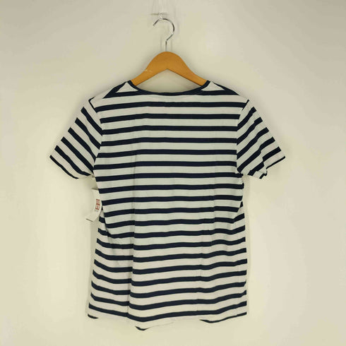 アクネストゥディオズ ACNE STUDIOS フェイスモチーフワッペン ボーダー クルーネック Tシャツ レディース import:XS