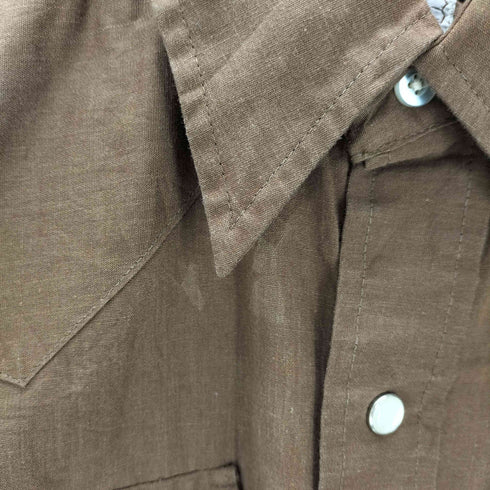 エイチバーシー H BAR C RANCHWEAR 70S USA製 襟芯 ウエスタンシャツ メンズ 33