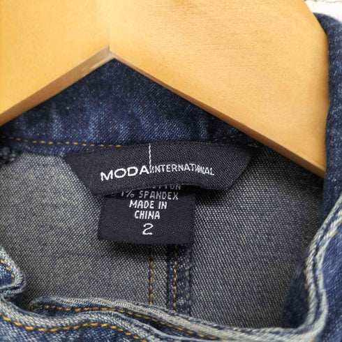 MODA INTERNATIONAL Y2K ジップデザイン デニムワンピース レディース 2