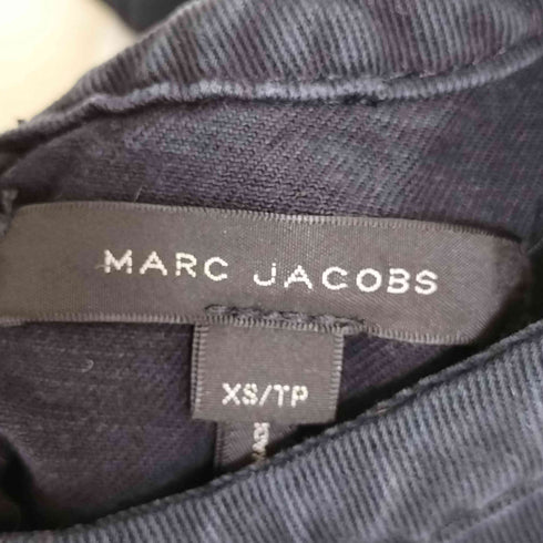 マークジェイコブス MARC JACOBS キャラクターワッペン 刺繍 ブローチ付き バックジップ ワンピース レディース import:XS