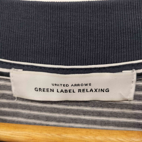ユナイテッドアローズグリーンレーベルリラクシング UNITED ARROWS green label relaxing COMFY COOL ボーダー クルーネック Tシャツ メンズ JPN:XL