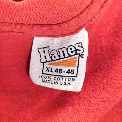ヘインズ Hanes 70s USA製 三角タグ シングルステッチ プリント Tシャツ メンズ import:XL