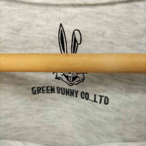 フリークスストア FREAKS STORE GREEN BUNNY 両面プリント ビッグシルエット Tシャツ メンズ JPN:XL