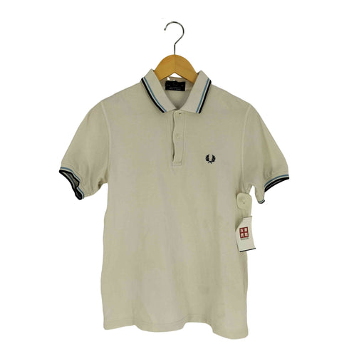 フレッドペリー FRED PERRY イングランド製 ロゴ刺繍 鹿の子 ポロシャツ メンズ 36