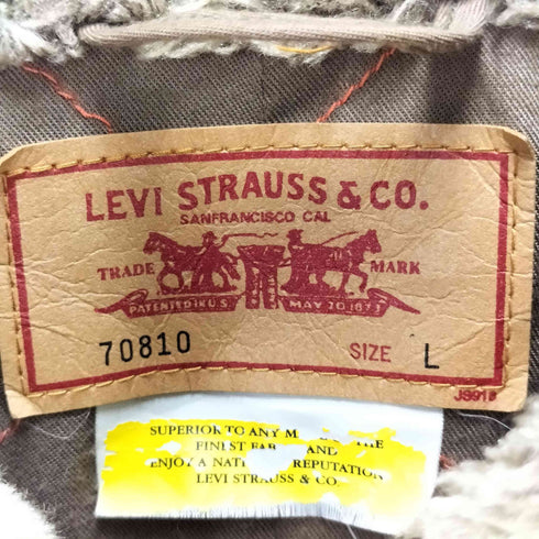 リーバイス Levis 00S 70810 裏ボア ウエスタン ジャケット 05年製 メンズ import:L