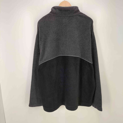 ギャップ Gap 00S リフレクター パイピング 2トーン ハーフジップ プルオーバー フリースジャケット メンズ import:L