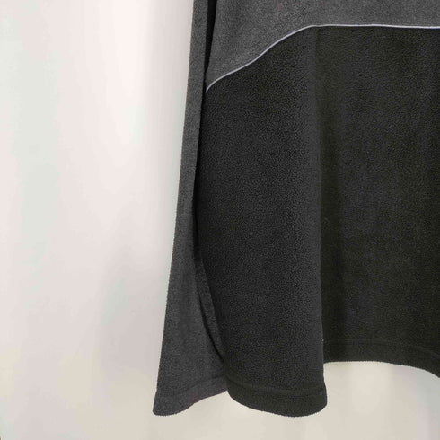 ギャップ Gap 00S リフレクター パイピング 2トーン ハーフジップ プルオーバー フリースジャケット メンズ import:L