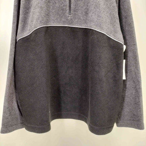 ギャップ Gap 00S リフレクター パイピング 2トーン ハーフジップ プルオーバー フリースジャケット メンズ import:L