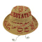 HILLS HATS 総柄ストローハット メンズ