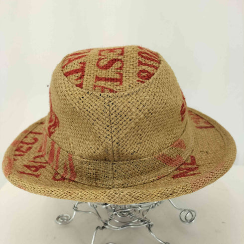 HILLS HATS 総柄ストローハット メンズ
