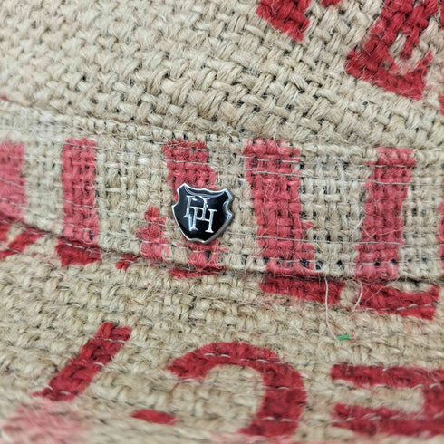 HILLS HATS 総柄ストローハット メンズ