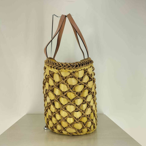 ケイトスペードニューヨーク kate spade NEW YORK レザーハンドル カゴ トートバッグ レディース
