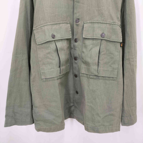 アルファインダストリーズ ALPHA INDUSTRIES M-43 HBT ヘリンボーン ツイル ジャケット 13スター メンズ import:M